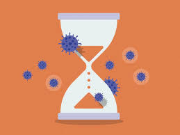 Sands of time with virus ciruclating